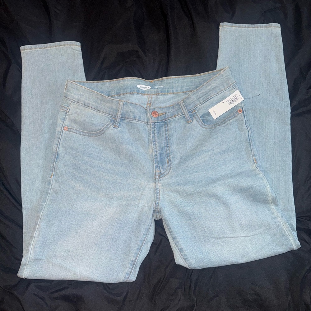 Old Navy Light Blue Women's Skinny Jeans - Picture 2 of 4